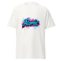 Al Hazzati UK streetwear Atomic arctic white t-shirt Graffiti front