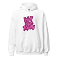 Al Hazzati streetwear Wolf Clan Rising Iconic Arctic White hoodie Graffiti front