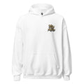 Al Hazzati You Hold The Money hoodie arctic white 80s streetwear UK